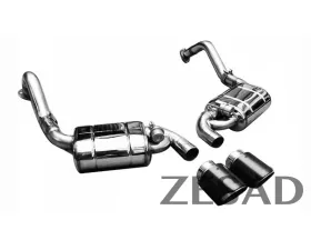 DMC Stainless Steel Exhaust System Catless, Valvetronic, Remote Controlled Stainless Steel, Valved Porsche Cayman 981 2014-2016