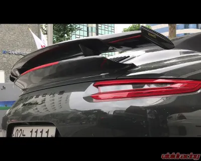 DMC Carbon Fiber Rear Wing "JKS" Replacement Spoiler for Porsche 991 Turbo S 2013-2016 - 18334-FC