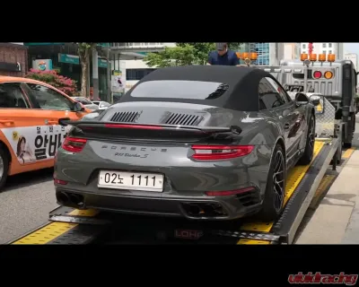 DMC Carbon Fiber Rear Wing "JKS" Replacement Spoiler for Porsche 991 Turbo S 2013-2016 - 18334-FC