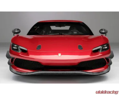 DMC Carbon Fiber GT3 Front Lip & Canards for Ferrari GTB 2021-2025, Pre-Peg Carbon - 18537-PC