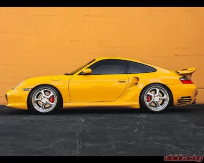 DMC Carbon Fiber Side Skirts for Porsche 996 Turbo 2001-2005, Forged Carbon Finish - 18594-FC