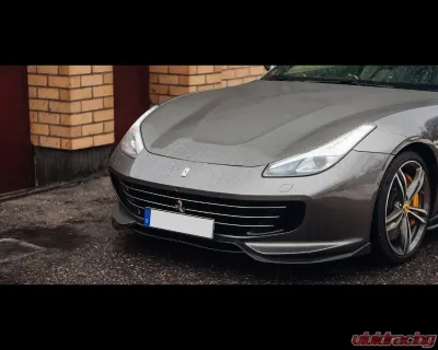 DMC Carbon Fiber Front Bumper for Ferrari GTC4 Lusso 2018-2025, Kevlar and ABS Material - 18642-K-ABS