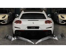 DMC Stainless Steel Exhaust Catless, Valvetronic, Remote Controlled Stainless Steel, Valved Ferrari GTC4 Lusso 2018-2025