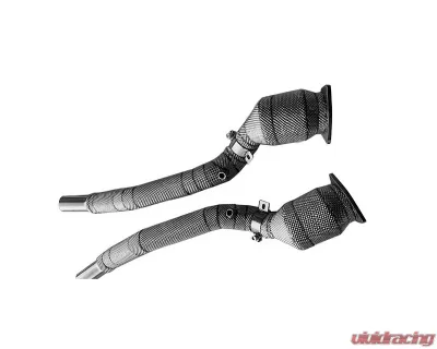 DMC Stainless Steel Exhaust Catless, Valvetronic, Remote Controlled with Titanium/Carbon Tips and Remote Control Ferrari GTC4 Lusso 2018-2025 - 18808-with Titanium/Carbon Tips and Remote Control