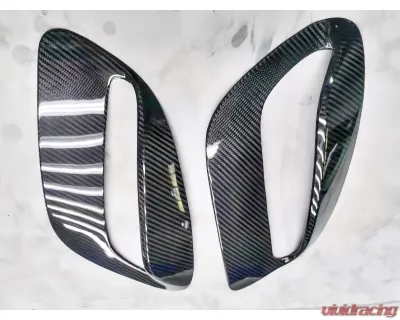 DMC Carbon Fiber Rear Vent Covers Forged Carbon for Porsche 992 Turbo S 2020-2025 - 18893-FC