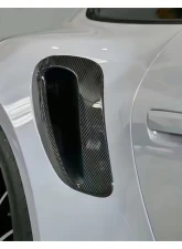 DMC Carbon Fiber Rear Vent Covers Forged Carbon for Porsche 992 Turbo S 2020-2025                                     - 18893-FC - Image 3