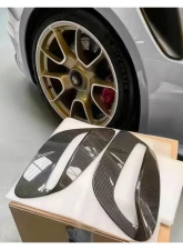 DMC Carbon Fiber Rear Vent Covers Forged Carbon for Porsche 992 Turbo S 2020-2025                                     - 18893-FC - Image 4