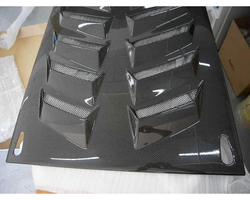 DMC Carbon Fiber Rear Wing Spoiler & Bonnet Supertrofeo E-GT Visible Carbon (Standard Carbon with lines, not as light as Pre-Peg) Lamborghini Gallardo 2009-2013 - 18934-VC