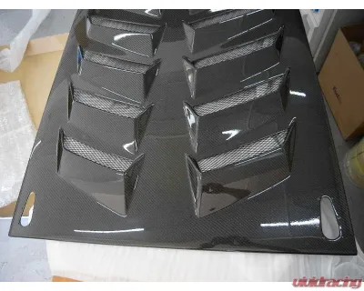 DMC Carbon Fiber Rear Wing Spoiler & Bonnet Supertrofeo E-GT Visible Carbon (Standard Carbon with lines, not as light as Pre-Peg) Lamborghini Gallardo 2009-2013 - 18934-VC