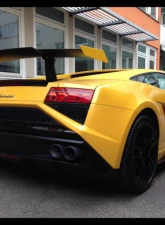 DMC Carbon Fiber Rear Wing Spoiler & Bonnet Supertrofeo E-GT Visible Carbon (Standard Carbon with lines, not as light as Pre-Peg) Lamborghini Gallardo 2009-2013                                     - 18934-VC - Image 2