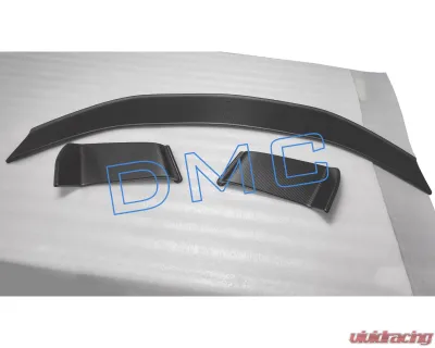 DMC Carbon Fiber Rear Wing Spoiler & Skirts for Audi TT 2014-2025, Forged Carbon Material - 19038-FC