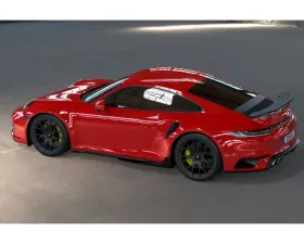 DMC Carbon Fiber Side Skirts Forged Carbon for Porsche 992 Turbo/Carrera/Targa/Cabriolet 2020-2025