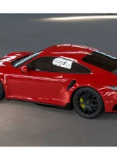DMC Carbon Fiber Side Skirts Visible Carbon (Standard Carbon with lines, not as light as Pre-Peg) Porsche 992 Turbo|Carrera|Targa|Cabriolet 2020-2025                                     - 19130-VC - Image 5