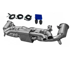 DMC Stainless Steel Exhaust System Race, Valvetronic, Remote Controlled Stainless Steel, Valved Porsche 992 Carrera 2020-2025