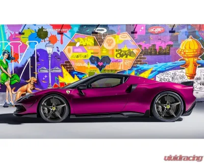 DMC Carbon Fiber Front Lips & F1 Canards Forged Carbon for Ferrari 296 GTB 2021-2025 - 19168-FC