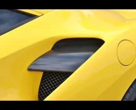 DMC Carbon Fiber Air Vents for Ferrari 488 GTB Coupe/Spider 2015-2021, Dry Carbon Finish