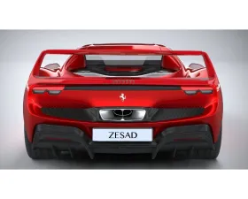 DMC Carbon Fiber Rear Diffuser Pre-Peg for Ferrari 296 GTB 2021-2025