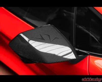 DMC Carbon Fiber Side Mirrors Forged Carbon for Lamborghini Revuelto Coupe/Roadster 2024-2025 - 19411-FC-SV