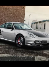 DMC Carbon Fiber Front Lip for Porsche 997 Turbo S 2010-2013, Visible Carbon Finish                                     - 19510-VC - Image 3