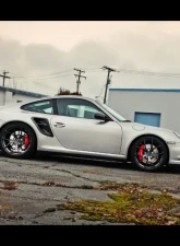 DMC Carbon Fiber Front Lip for Porsche 997 Turbo S 2010-2013, Visible Carbon Finish                                     - 19510-VC - Image 4