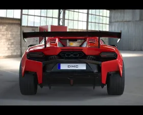 DMC Carbon Fiber Rear Diffuser for Lamborghini Temerario 2025 - Forged Carbon Finish