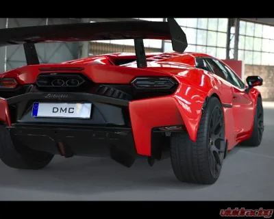 DMC Carbon Fiber Rear Diffuser for Lamborghini Temerario 2025 - Forged Carbon Finish - 19573-FC