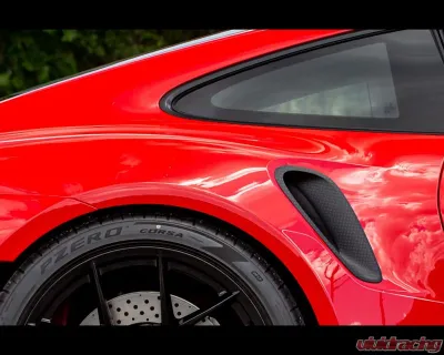 DMC Carbon Fiber Rear Vents for Porsche 992 GT3 RS 2022-2025, Forged Carbon Fiber - 19657-FCF