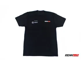RennTech Black T-Shirt AMG Customer Logo Medium