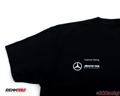 RennTech Black T-Shirt AMG Customer Logo Medium - Shirt.Rt.Shop.M