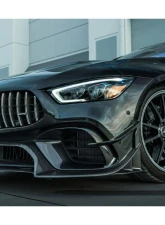 RENNtech Gloss Finish Carbon Fiber Splitter Mercedes-Benz X290 AMG GT63 2019+                                     - 88.290.10.10 - Image 9
