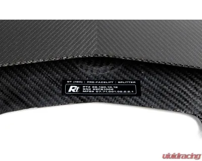 RENNtech Carbon Fiber Front Splitter Mercedes-Benz AMG GT C190 2015-2017 - 88.190.10.12