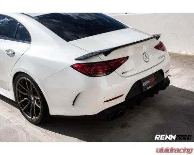 RennTech Gloss Finish Carbon Fiber Rear Decklid Spoiler Mercedes-Benz C257 | CLS Coupe 2019+ - 88.257.20.70
