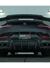 RennTech Carbon Fiber 4 Door Coupe Rear Diffuser Gloss Finish Mercedes-Benz AMG GT63 x290 2019+                                     - 88.290.05.20.80 - Image 4