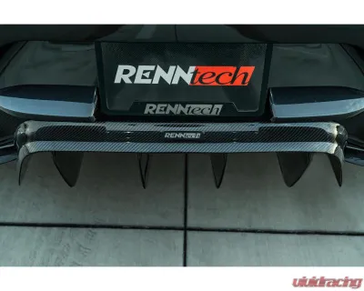 RennTech Carbon Fiber 4 Door Coupe Rear Diffuser Gloss Finish Mercedes-Benz AMG GT63 x290 2019+ - 88.290.05.20.80