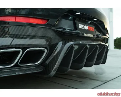 RennTech Carbon Fiber 4 Door Coupe Rear Diffuser Gloss Finish Mercedes-Benz AMG GT63 x290 2019+ - 88.290.05.20.80