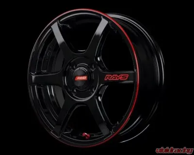 GramLights 57C6 Time Attack Wheel 15x5 4x100 43mm Black & Machining E-pro Coat - WGC6BH43ABLJ