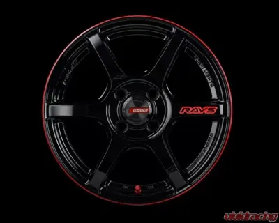 GramLights 57C6 Time Attack Wheel 15x5 4x100 43mm Black & Machining E-pro Coat - WGC6BH43ABLJ