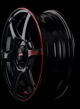 GramLights 57C6 Time Attack Wheel 15x5 4x100 43mm Black & Machining E-pro Coat                                     - WGC6BH43ABLJ - Image 3