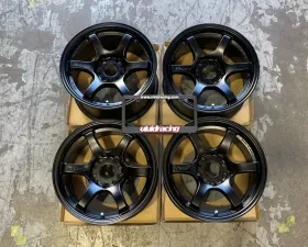 GramLights 57DR Wheel Set of 4 Early Model Honda Acura 15x8 4x100 28mm Semigloss Black