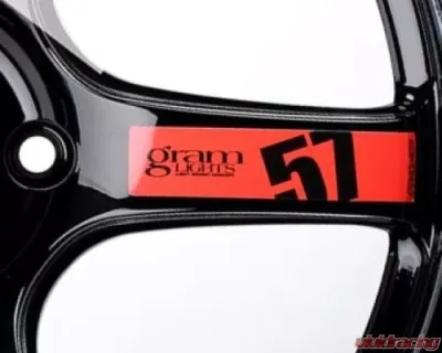 GramLights 2pc 57DR/57CR Spoke Sticker - Red - WC57SSTKR