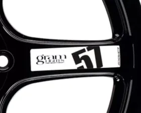 GramLights 2pc 57DR/57CR Spoke Sticker - White