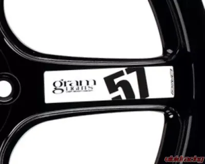 GramLights 2pc 57DR/57CR Spoke Sticker - White - WC57SSTKW