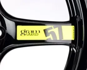 GramLights 2pc 57DR/57CR Spoke Sticker - Luminous Yellow