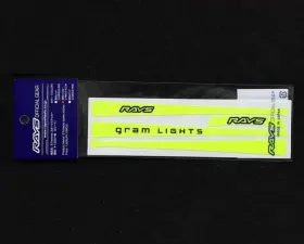 GramLights 2pc 57Xtreme Spoke Sticker - Luminous Yellow