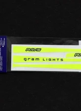 GramLights 2pc 57Xtreme Spoke Sticker - Luminous Yellow                                     - WCXTSSTKY - Image 2