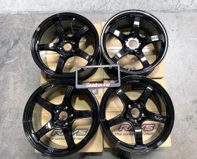 GramLights 57CR Wheel Set of 4 Subaru WRX STI 18x9.5 5x114.3 38mm Glossy Black