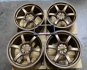 GramLights 57DR Wheel Set of 4 Subaru WRX STI 18x9.5 5x114.3 38mm Bronze II