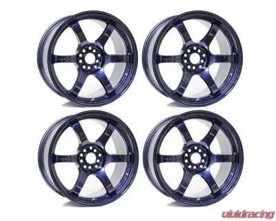 GramLights Subaru WRX | BRZ | FRS | GT86 | GR86 2002+ 57DR Wheel Set of 4 18x9.5 5x100 38mm Eternal Blue Pearl - VR-152498141