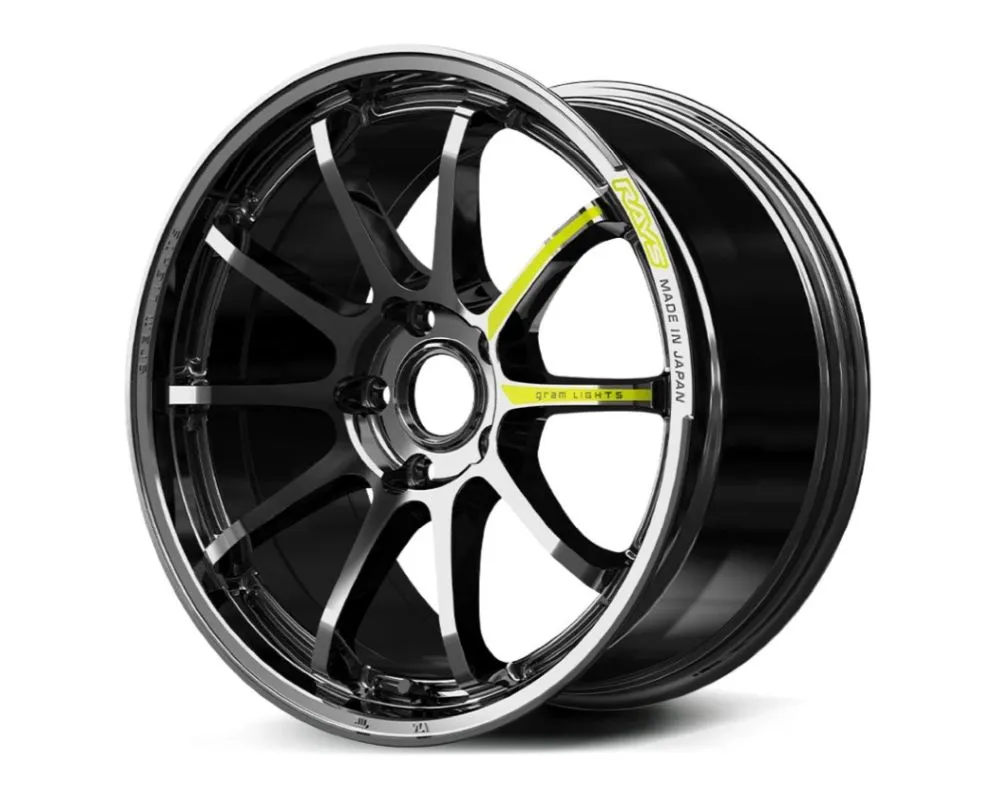 GramLights 57NR Limited Wheel 18x8.5 5x100 38mm RAYS Black Metal Coat - WGNV38DRB