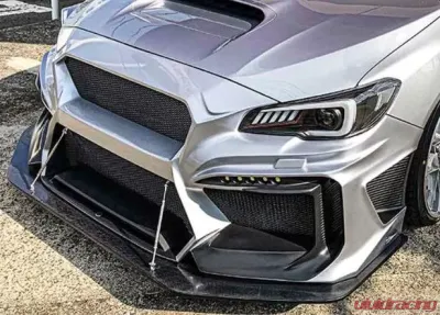 Liberal Addiction Carbon Finish Front Splitter Subaru Impreza | WRX | STI 2015-2021 - LBR-FSAD-CF-VAB